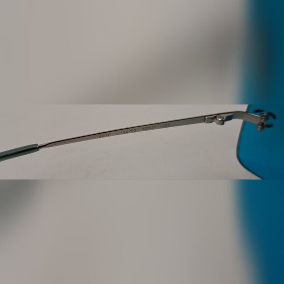 Chanel Women's Sunglasses Vintage 90s Blue Rectangular Italy 4017 62-17-140 - Picture 4 of 16